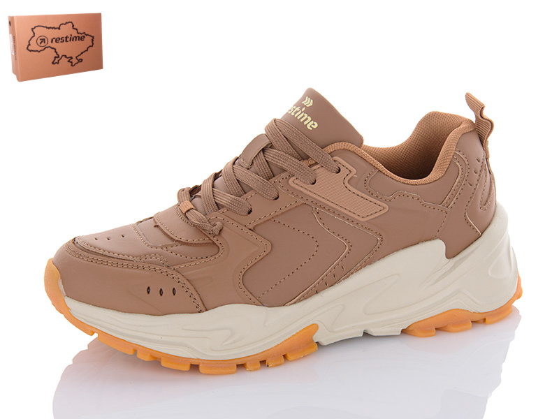 Кроссовки Restime (36-41) YWO23208 camel (деми)