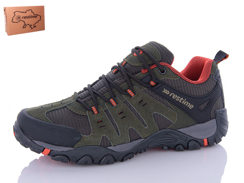 Кроссовки Restime (41-45) OMB24048 khaki (деми)