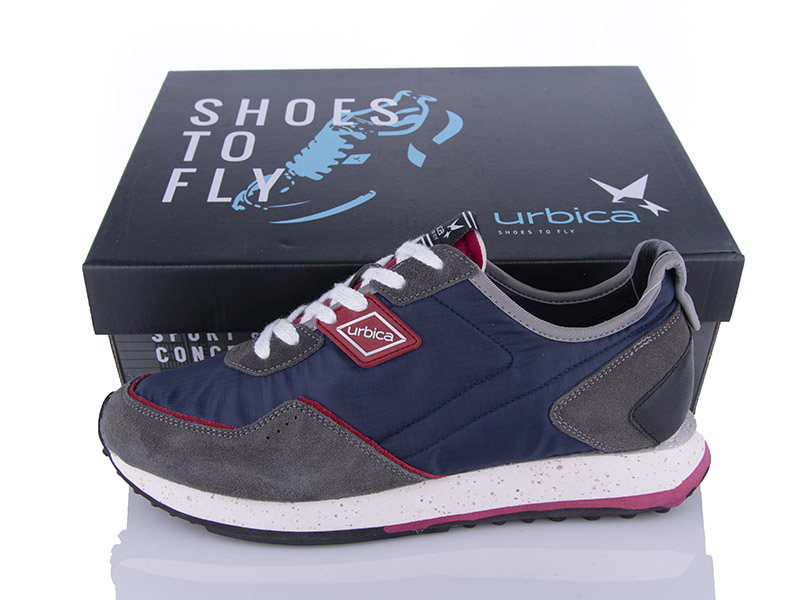 Кроссовки Restime (41-46) UMB24097 navy-grey (деми)