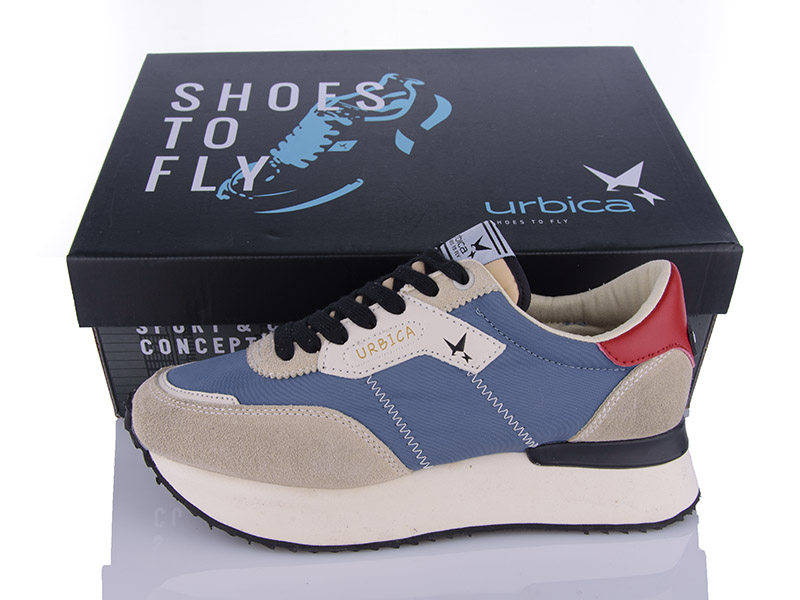 Кроссовки Restime (36-41) UWB24096 blue-grey (деми)