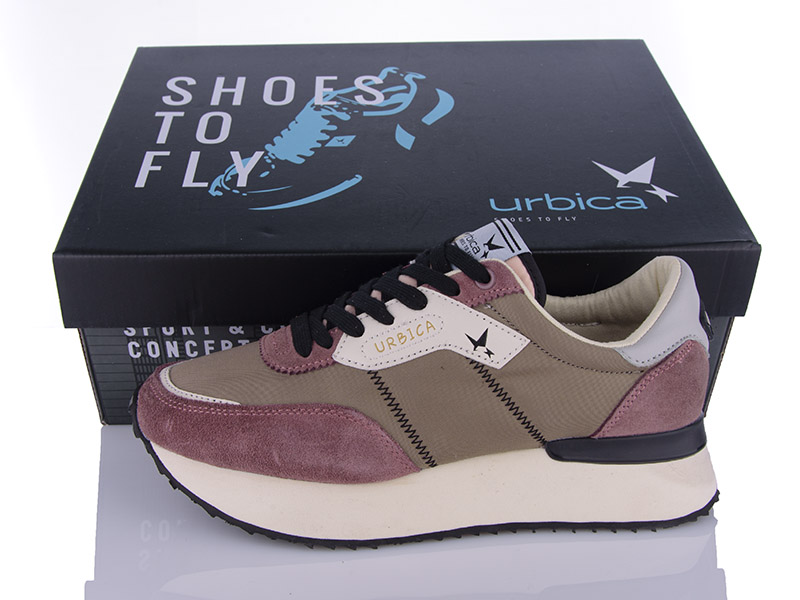Кроссовки Restime (36-41) UWB24096 bronze-pink (деми)