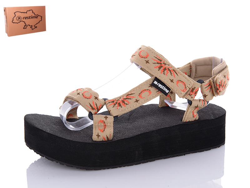 Босоножки Restime (36-41) KWL24036 beige-sun (лето)