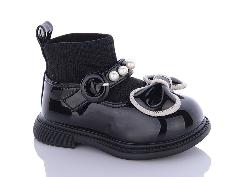 Ботинки Леопард (16-20) M6608-2 black (деми)