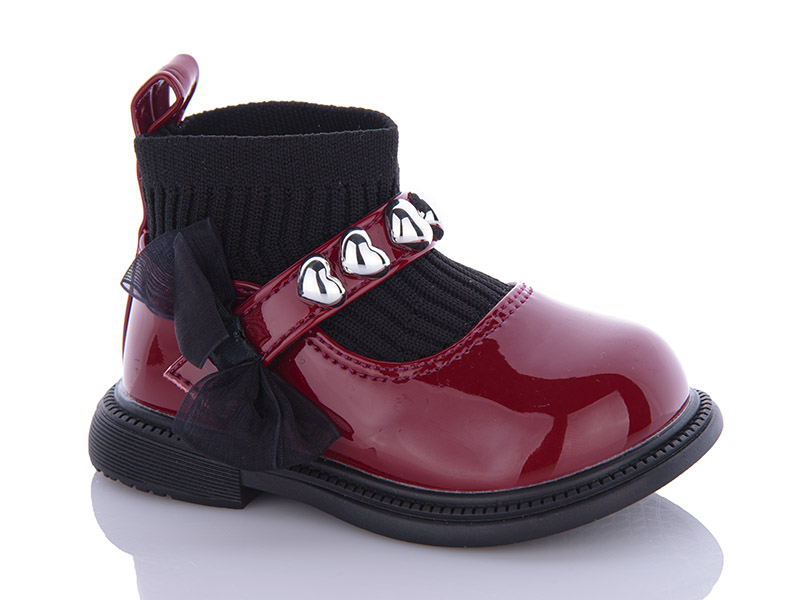 Ботинки Леопард (16-20) M6618-2 red (деми)