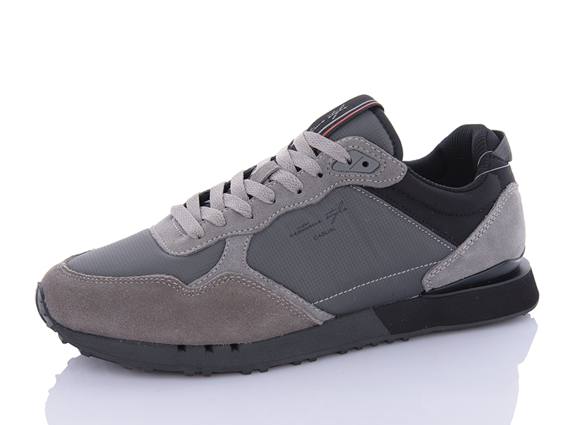 Кроссовки Restime (41-45) JMO24030 grey (деми)