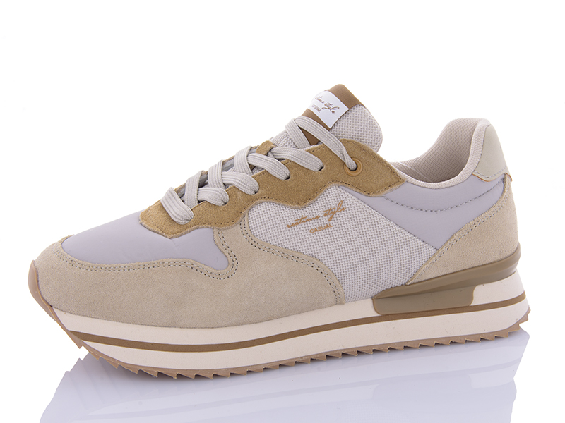 Кроссовки Restime (36-41) JWO24034 beige (деми)