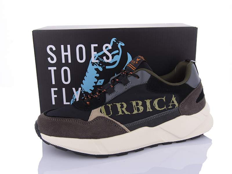 Кроссовки Restime (41-46) UMO24260 black-grey (деми)