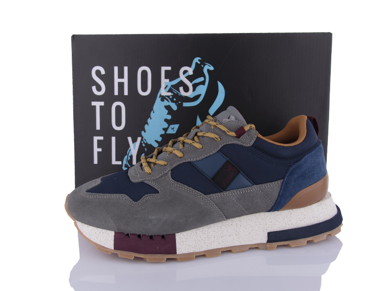 Кроссовки Restime (41-45) JMO24370 navy (деми)