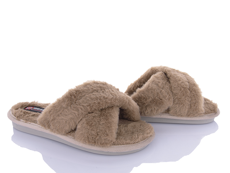 Тапочки Soylu (36-40) G030 бежевий (зима)