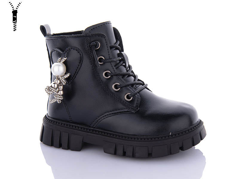 Ботинки Yalike (26-30) 984-1 black (зима)