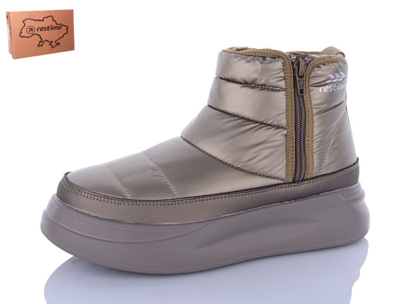 Ботинки Restime (36-41) HWZ24382 bronze (деми)