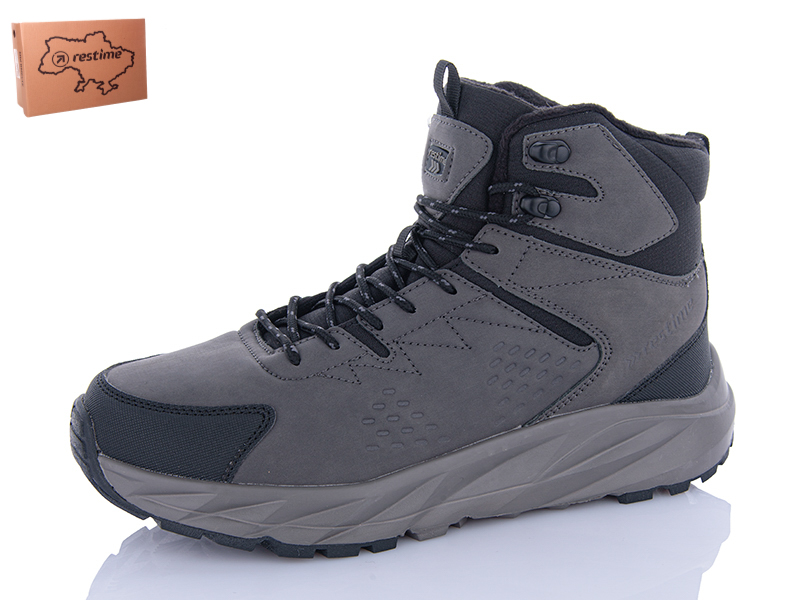 Кроссовки Restime (40-44) RMZ24194 d.grey (деми)