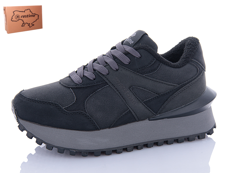 Кроссовки Restime (36-41) RWZ24233 black (деми)