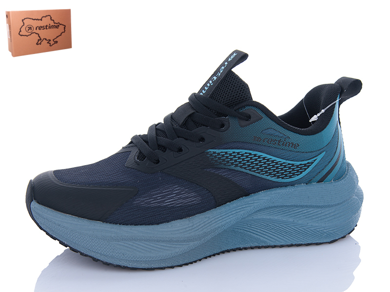 Кроссовки Restime (36-41) AWL25446 navy-cyan (деми)