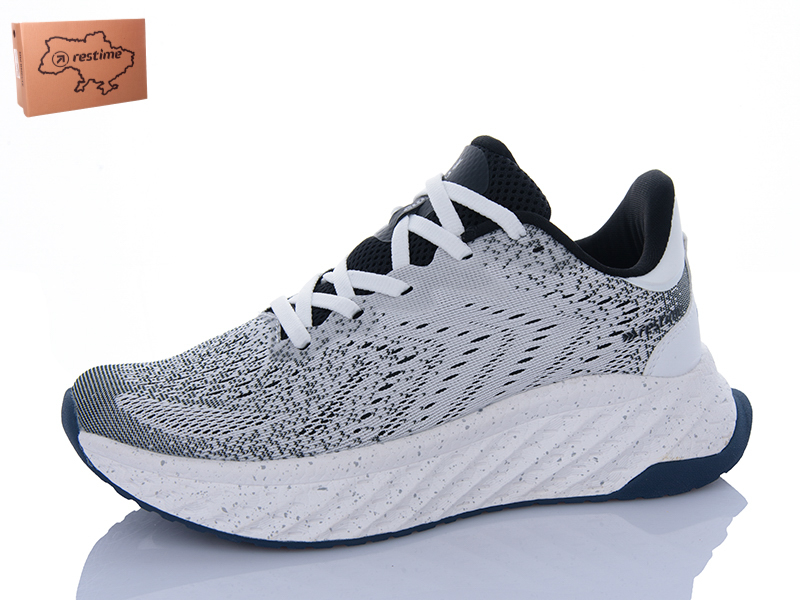 Кроссовки Restime (36-41) CWL25516 grey-black (деми)