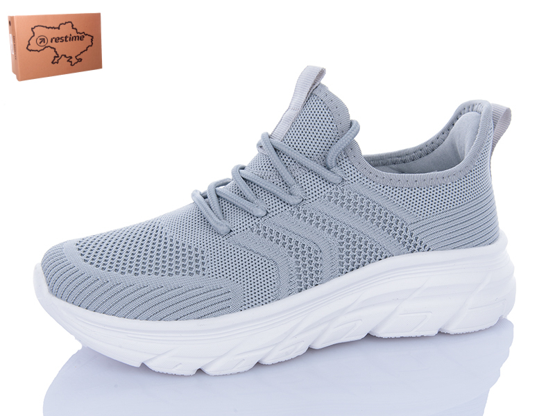 Кроссовки Restime (36-41) IWL25547 grey (лето)