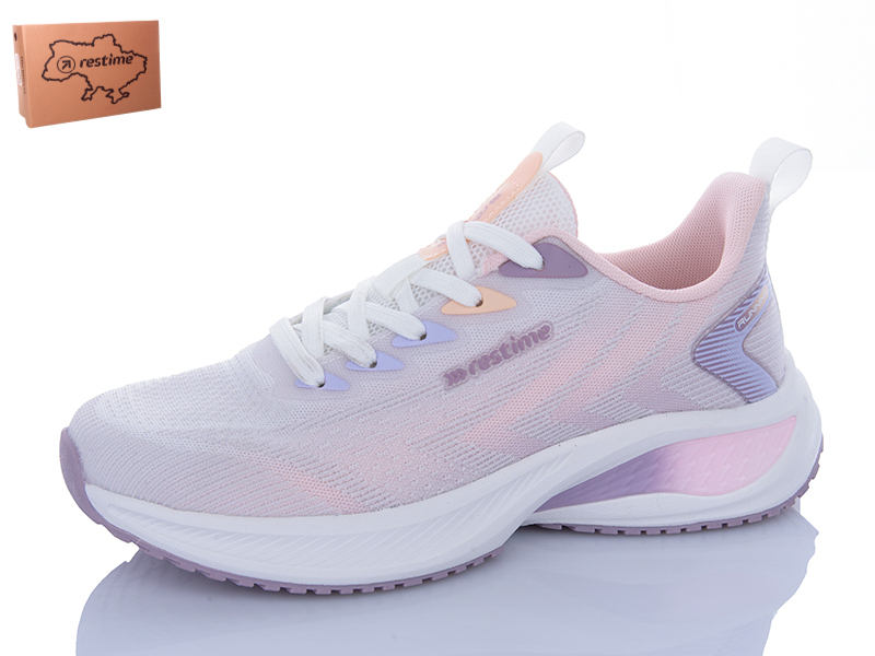 Кроссовки Restime (36-41) RWL25538 white-nude (деми)