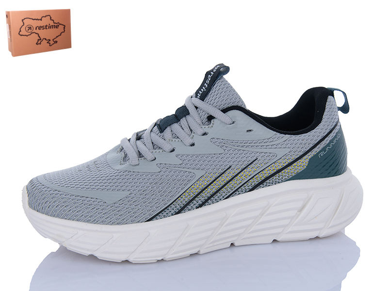 Кроссовки Restime (40-45) EML25449 grey (деми)