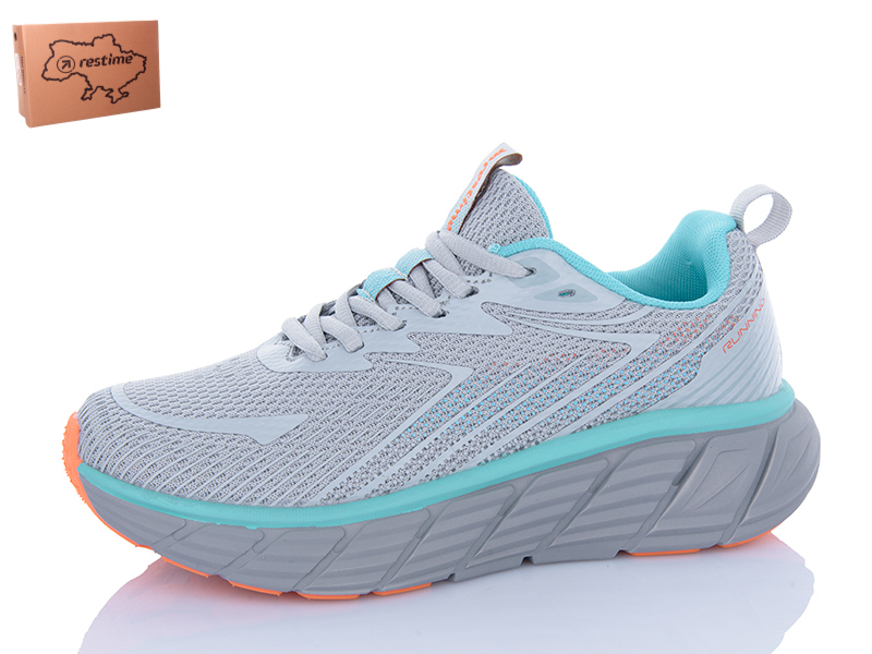 Кроссовки Restime (36-41) EWL25449 grey-mint (деми)