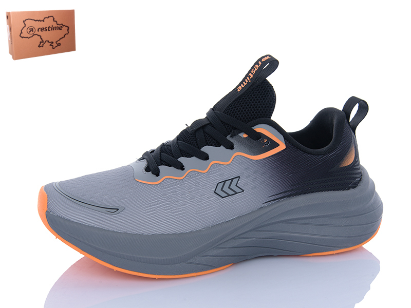 Кроссовки Restime (36-41) SWL25528 black-grey (деми)