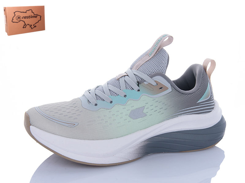 Кроссовки Restime (36-41) SWL25528 m.grey-mint (деми)