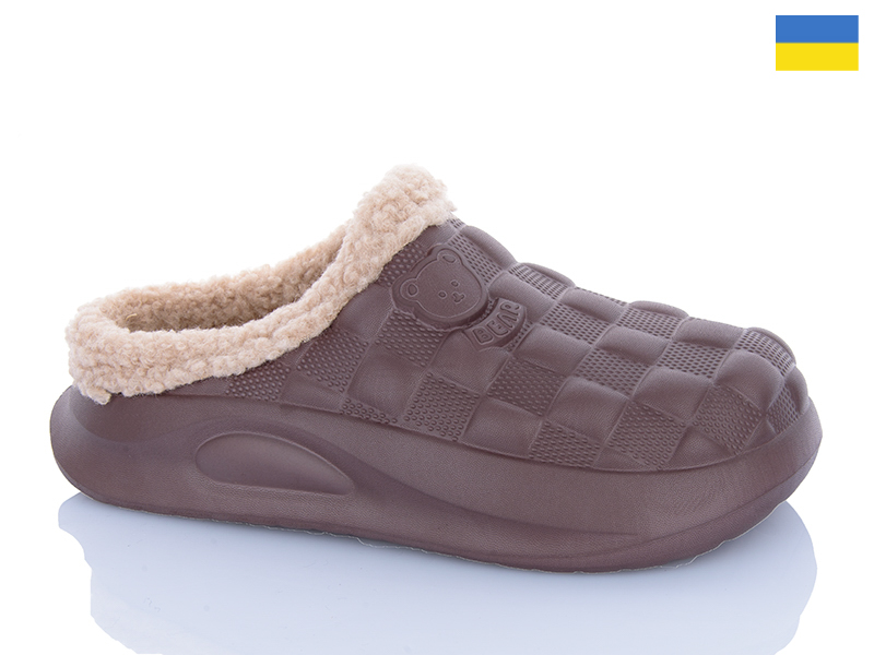 Сабо Inblu (36-41) 604 теді коричневий (зима)