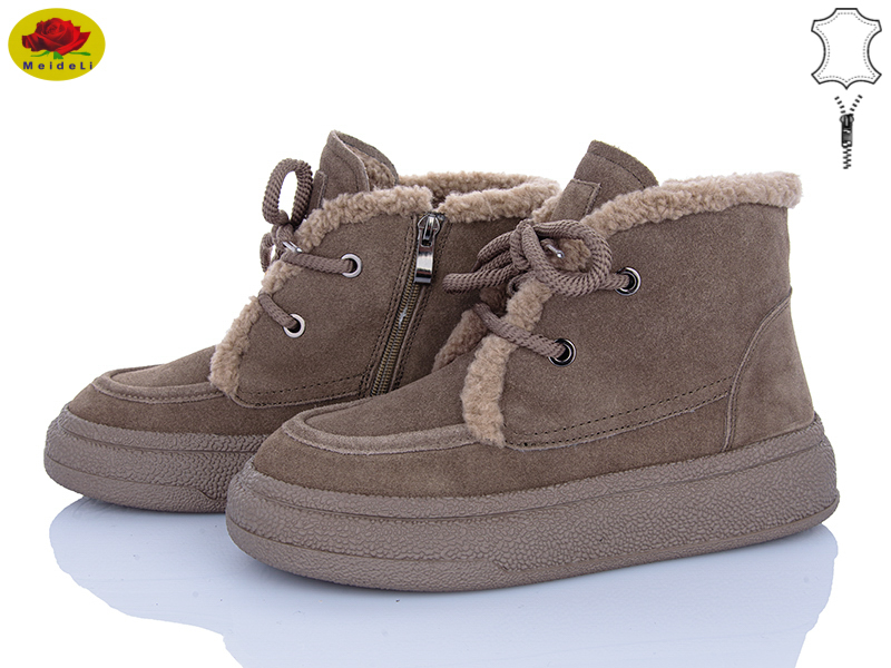 Ботинки Meideli (36-41) B7788-5 khaki (зима)