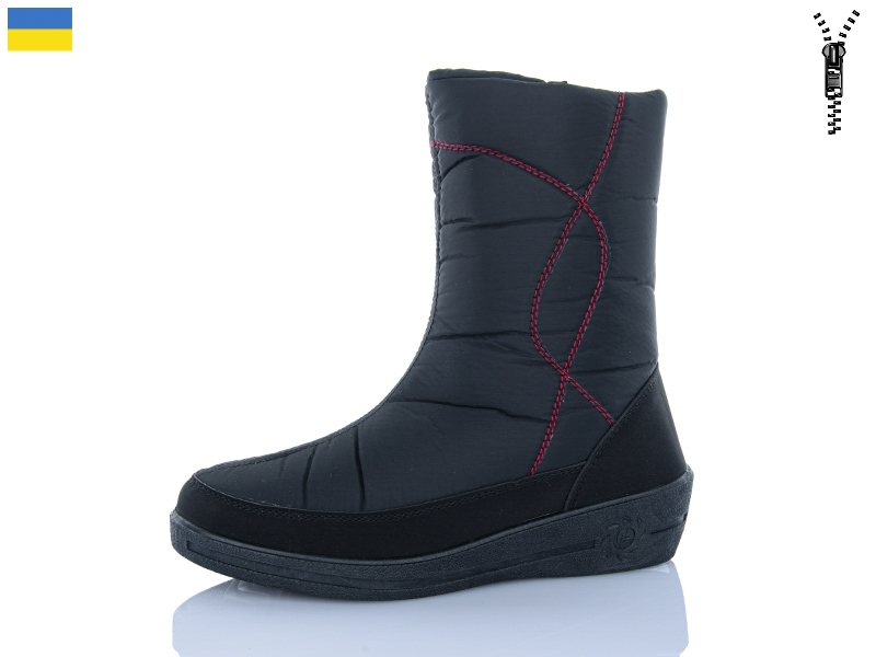Дутики Lenase (37-41) 105 чоб.ж.чорний (зима)