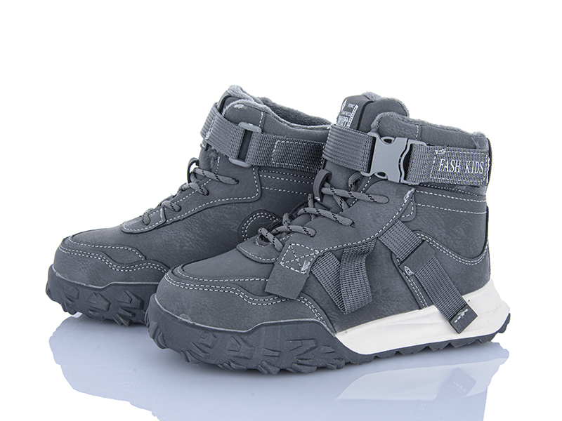 Кроссовки Clibee (31-36) HC856-1 grey (зима)