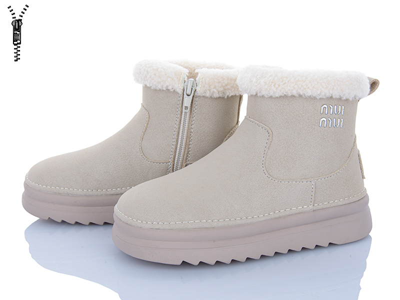 Ботинки Clibee (31-37) G83870 beige (зима)