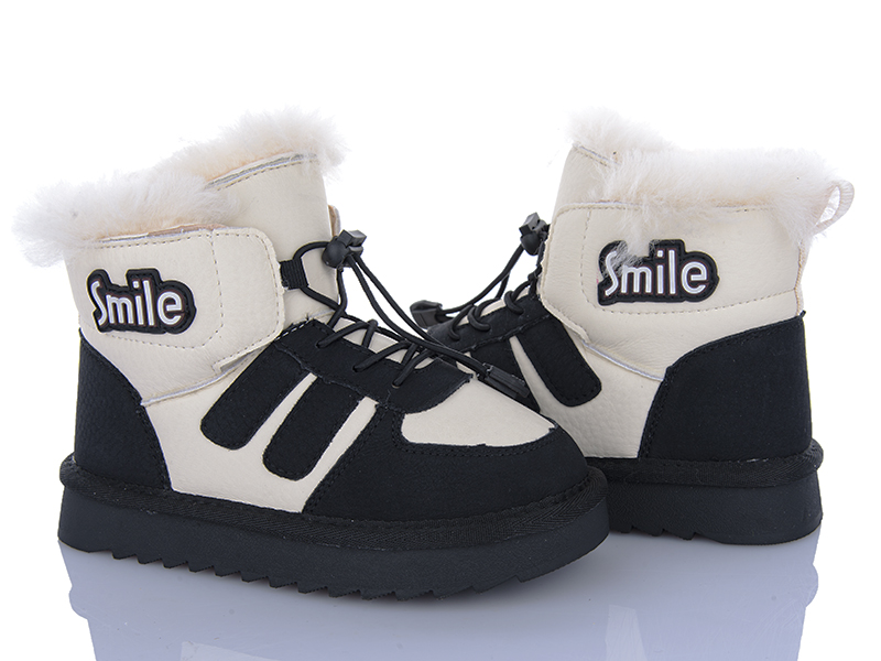 Ботинки Clibee (31-37) A5619 beige-black (зима)