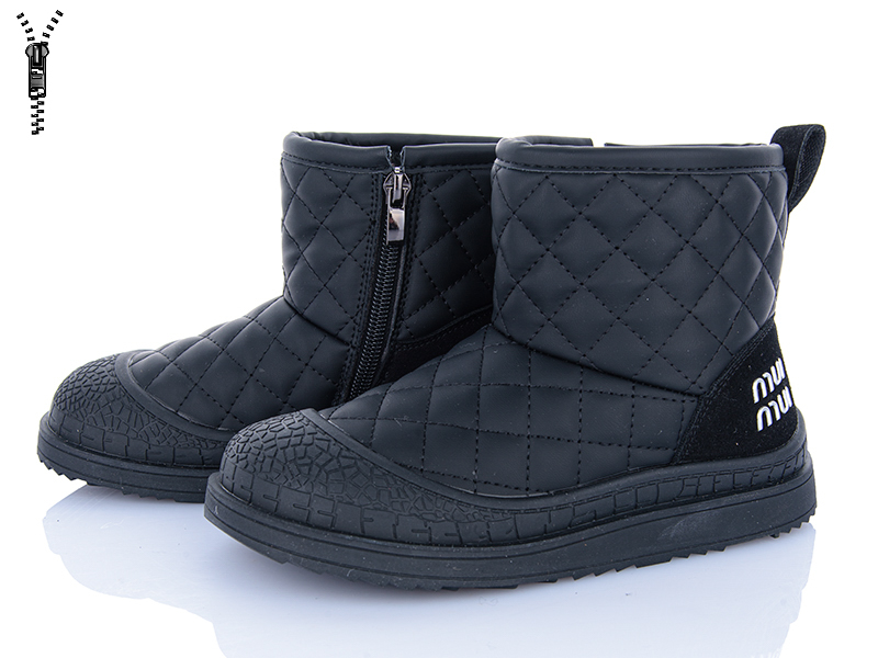 Ботинки Clibee (32-37) A8575-81 black (зима)