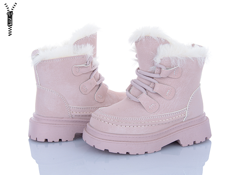 Ботинки Clibee (23-27) TA30 pink (зима)