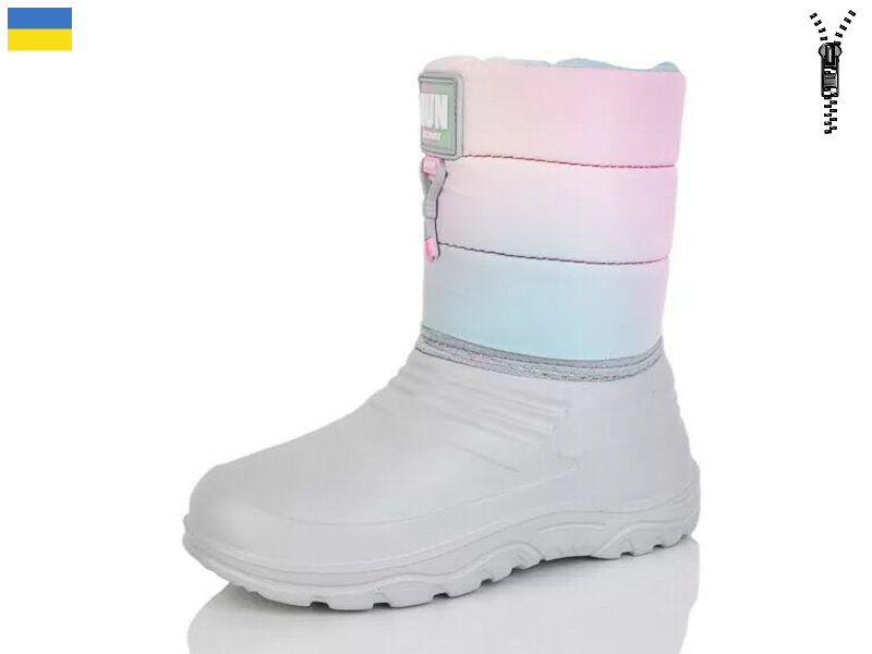 Сапоги Slipers (28-37) СД12 рожевий (зима)