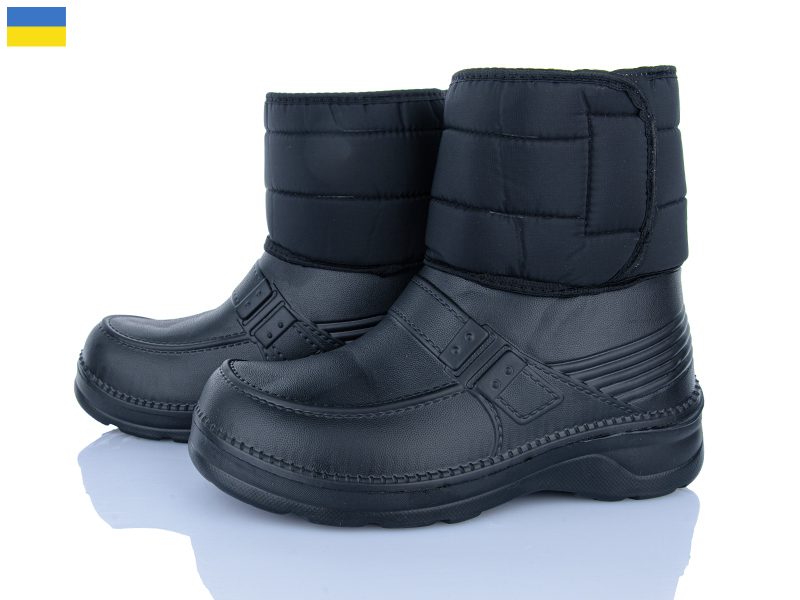 Сапоги Vladimir (41-46) Cross MK2 чорний липучка (зима)