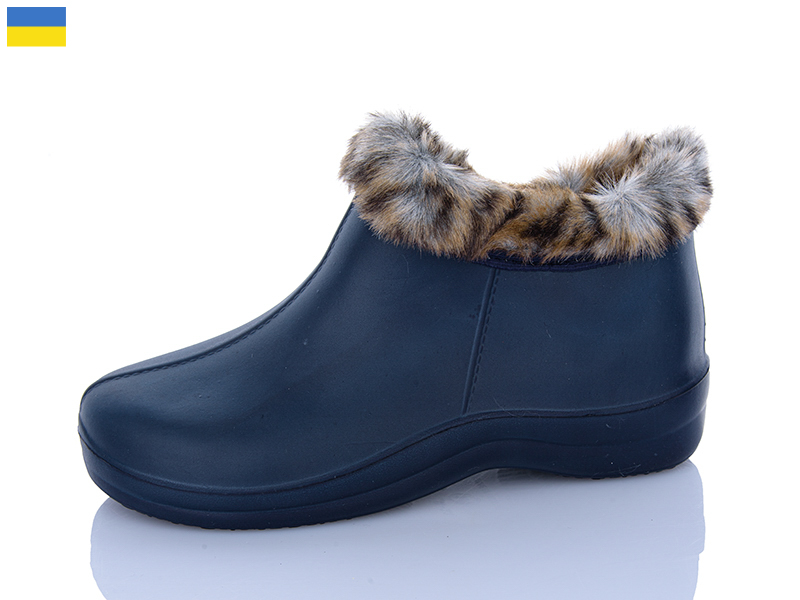 Галоши Lenase (37-41) D33 хутро синій (зима)