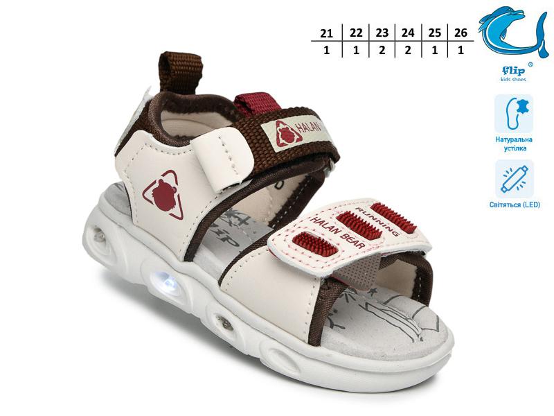 Босоножки OkShoes (21-26) 65038D LED (лето)