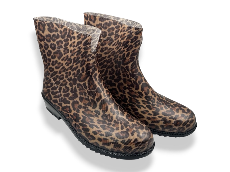 Сапоги Rai shoes (36-41) Леопард коричневий (деми)