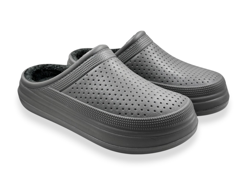 Сабо Rai shoes (41-45) C115 сірий (зима)