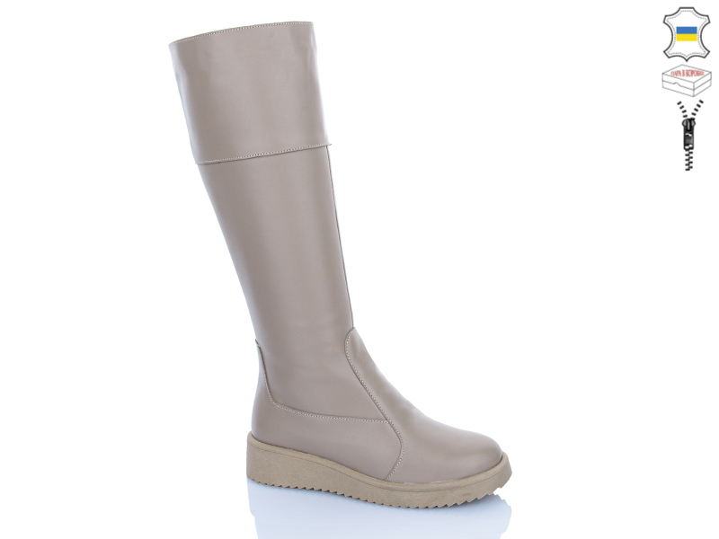 Сапоги Sali (37-41) 2229 кап шкіра (зима)