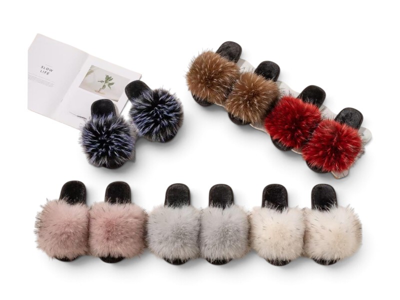 Тапочки Rai shoes (36-41) 509 mix (зима)