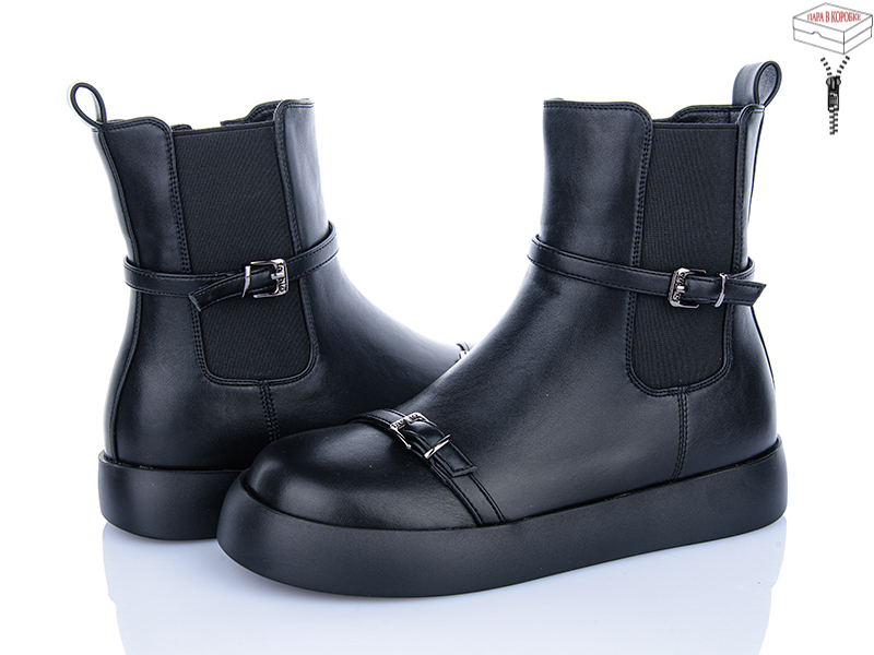 Ботинки Zahar (36-40) 02 black (деми)