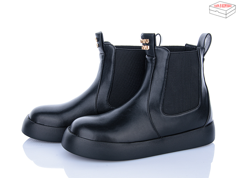 Ботинки Zahar (36-40) 05 black (деми)