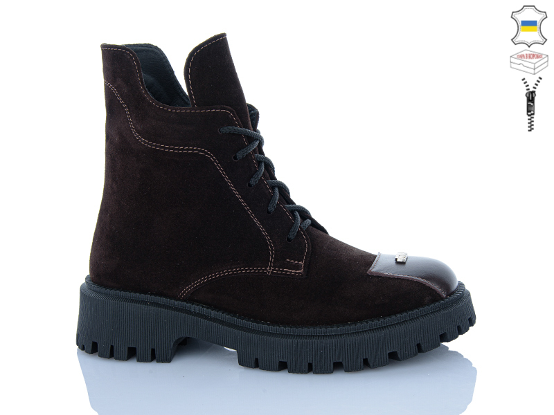 Ботинки Sali (37-41) 506 коричневий з.демі (деми)