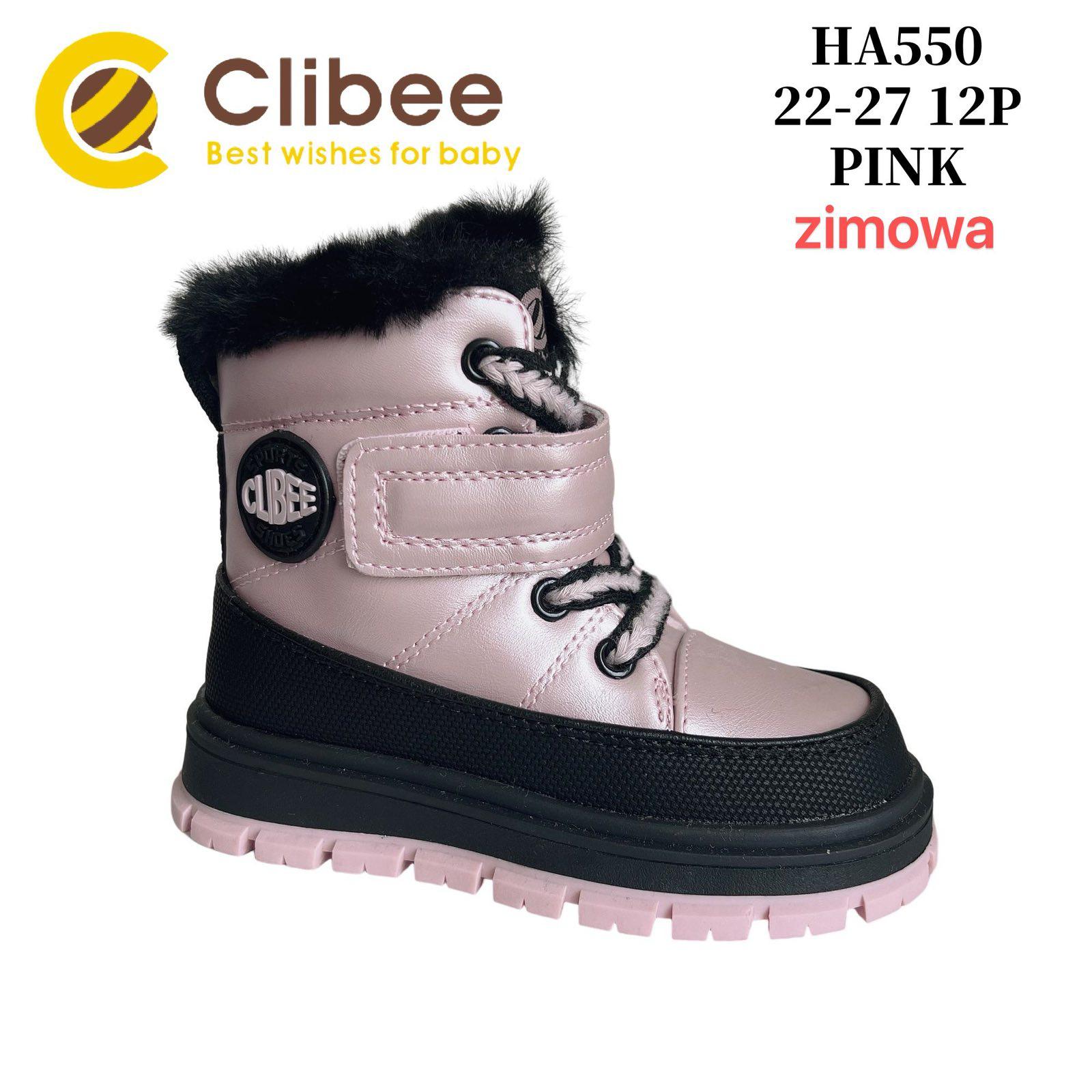 Ботинки DvaClibee (22-27) V550 Pink (зима)