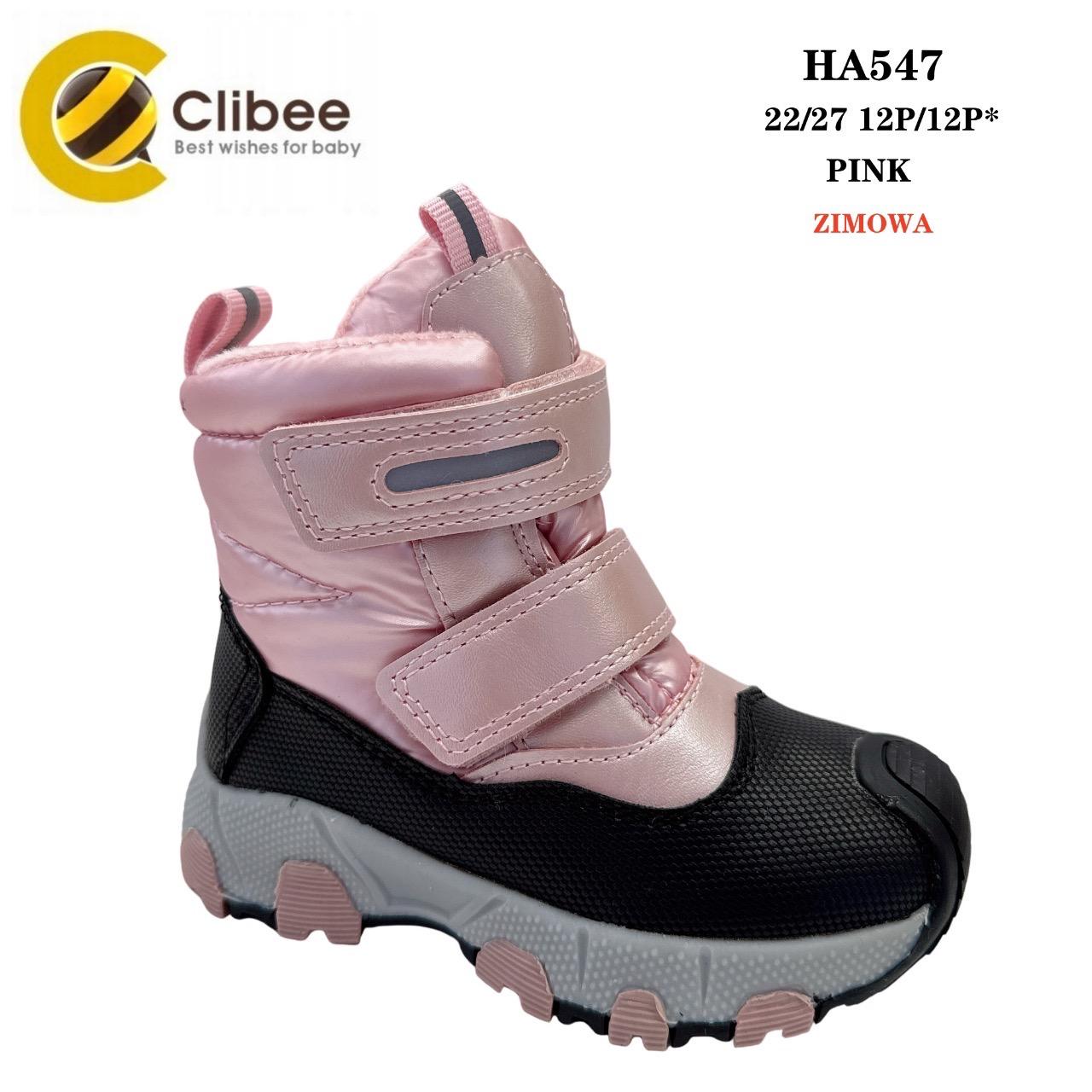 Ботинки DvaClibee (22-27) V547 Pink (зима)