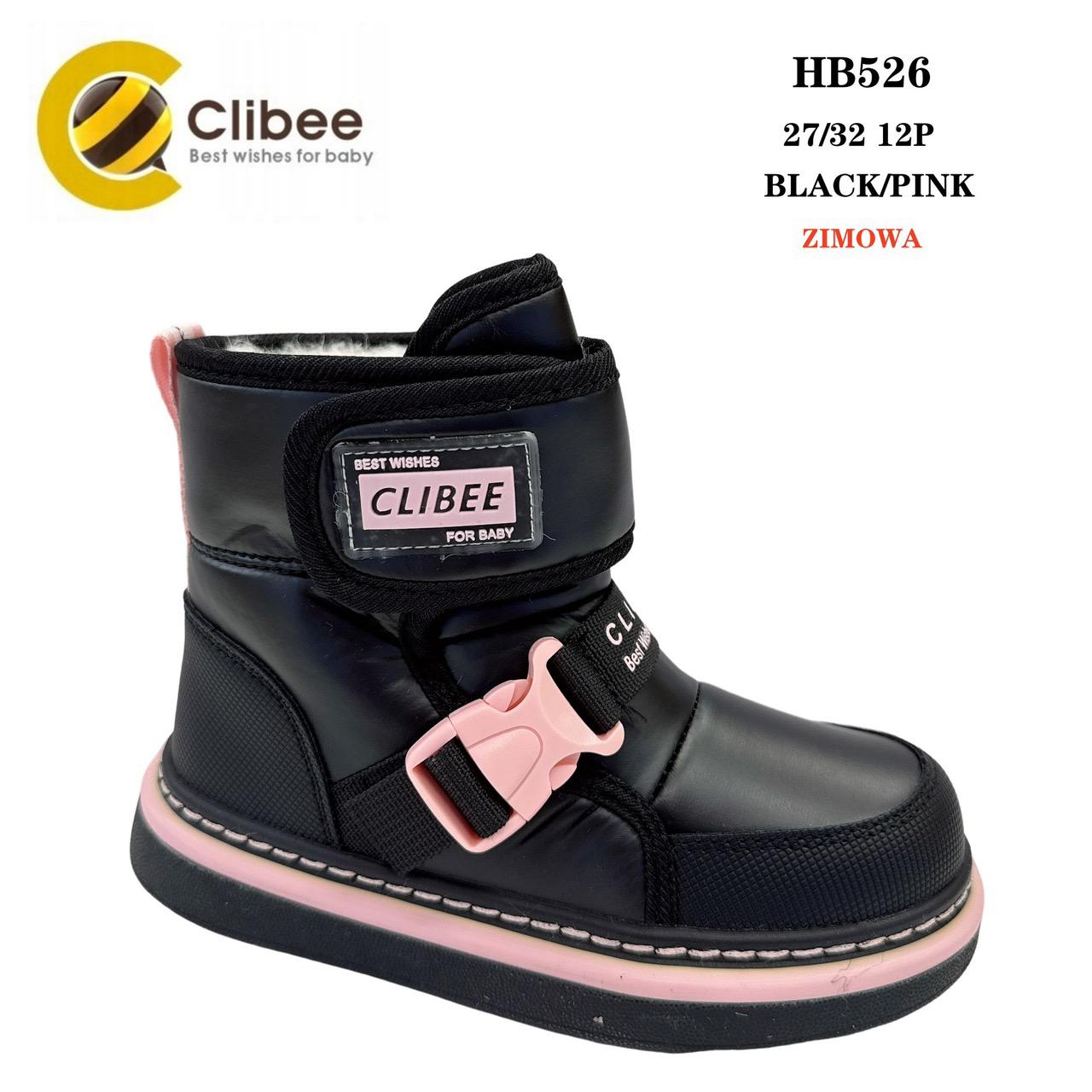 Ботинки DvaClibee (27-32) V526 Black-pink (зима)
