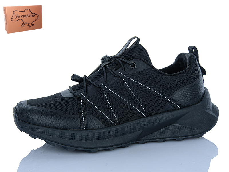 Кроссовки Restime (41-45) AMO26710 black (деми)