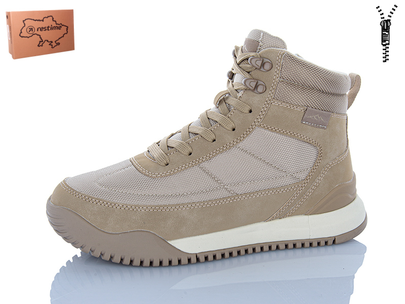 Ботинки Restime (36-40) AWZ26810 beige (деми)