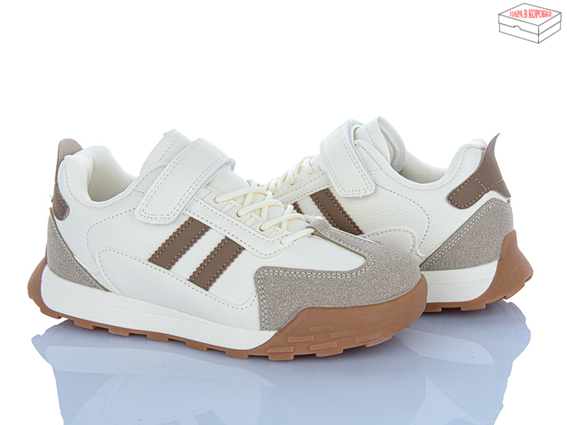Кроссовки Apawwa (34-39) LC1180-4 khaki-beige-brown (деми)